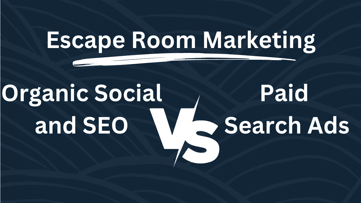 Organic Social & SEO vs Paid Search Ads for Escape Rooms