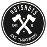 Hot Shots Axe Throwing Logo