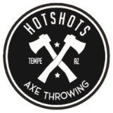 Hot Shots Axe Throwing Logo